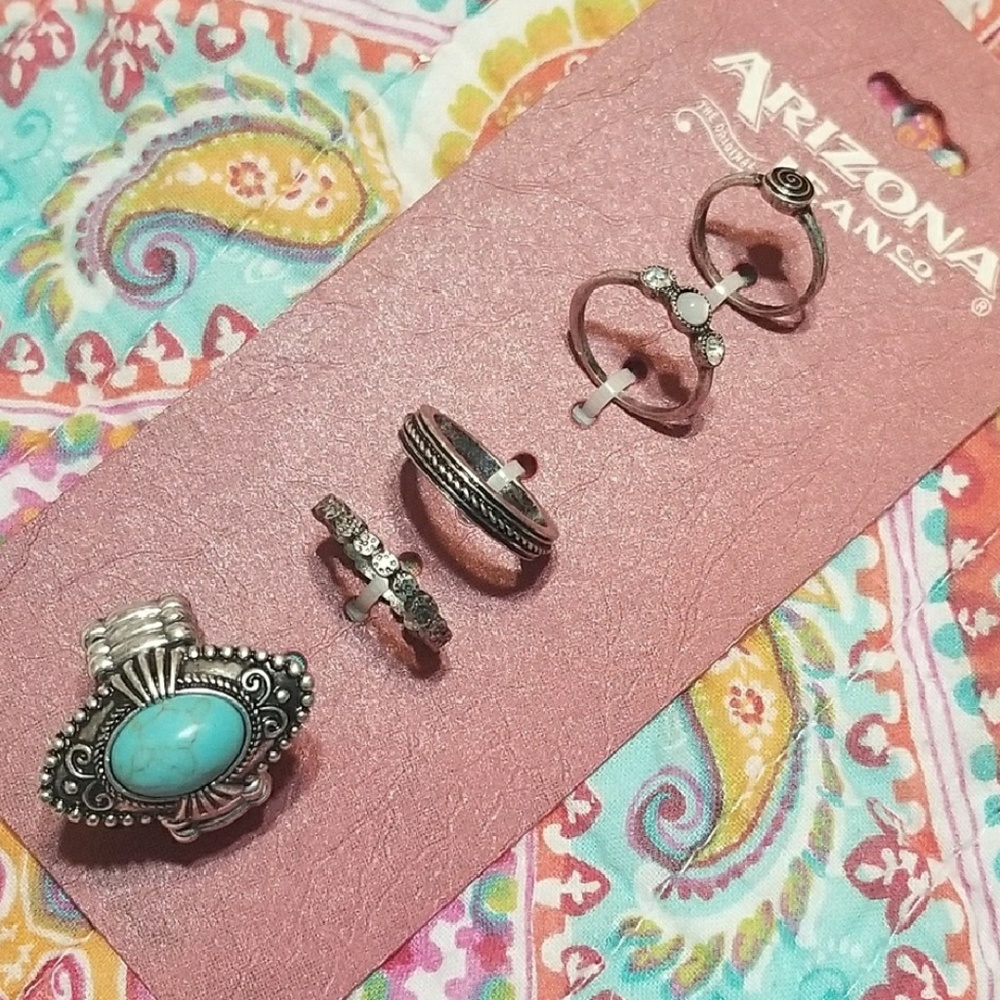 Arizona Jean Co - Torqouise ring set - Picture 1 of 5